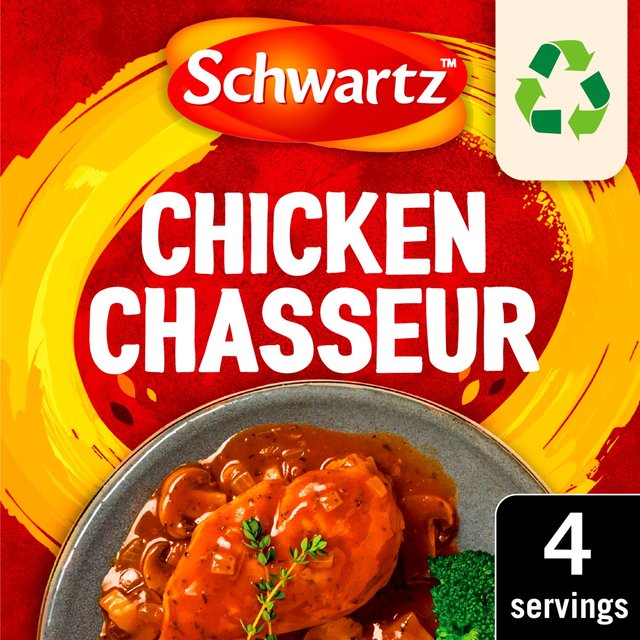Schwartz Authentic Chicken Chasseur Mix, 40g