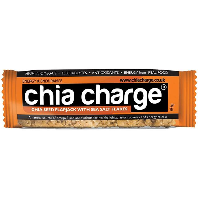 Chia Charge Sea Salt Flakes Chia Seed Flapjack, 80g