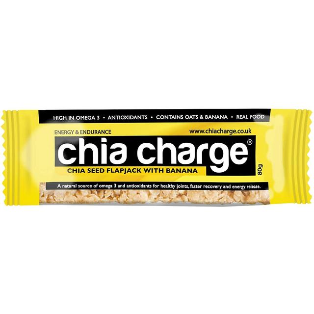 Chia Charge Banana Chia Seed Flapjack, 80g