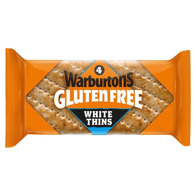 Warburtons Gluten Free 4 White Sandwich Thins, 4 Per Pack