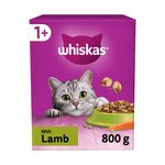 Whiskas 1+ Adult Dry Cat Food with Lamb