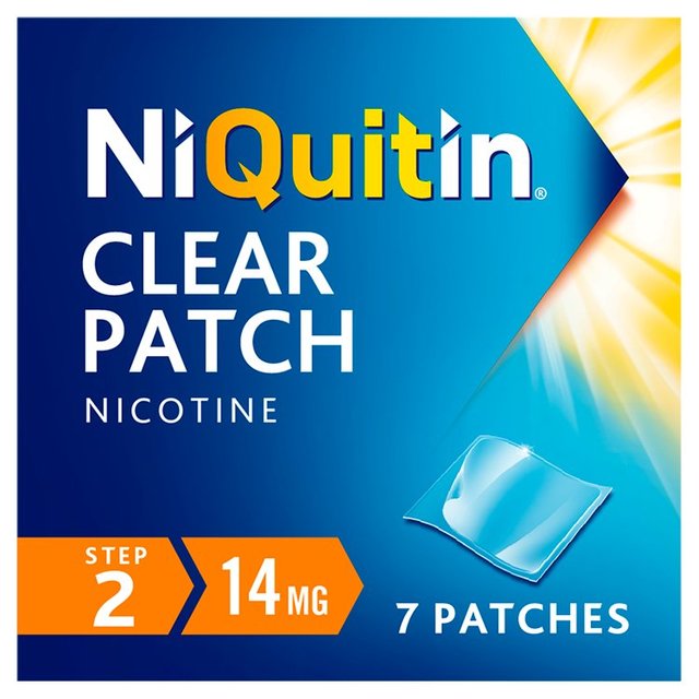 Niquitin Cq, One Size, Clear 14mg 24 Hour Patch, Step 2, 7 Per Pack