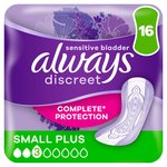 Always Discreet Incontinence Pads S Plus