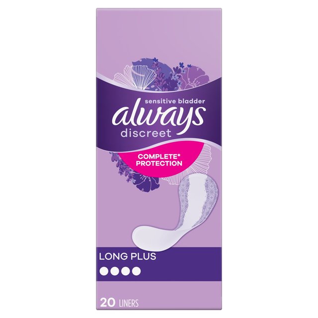 Always Discreet Incontinence Liners Plus, 20 per Pack
