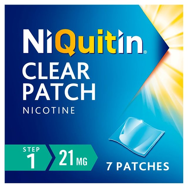 Niquitin Cq, One Size, 21mg Clear Patch, Step 1, 7 Per Pack
