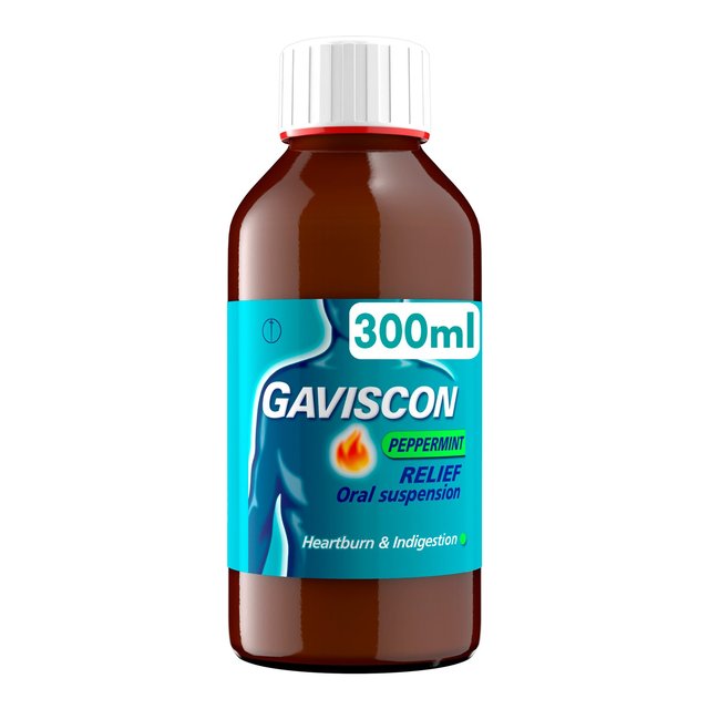 Gaviscon Liquid Heartburn & Indigestion Peppermint, 300ml