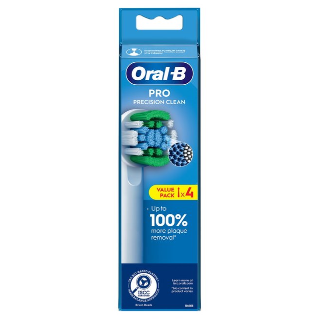 Oral-B Toothbrush Heads Precision Clean, 4 Per Pack