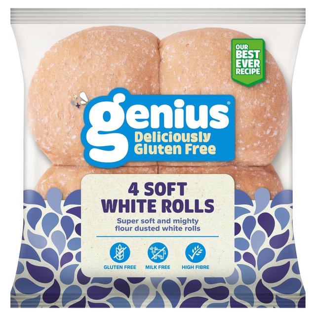 Genius Gluten Free White Rolls, 320g