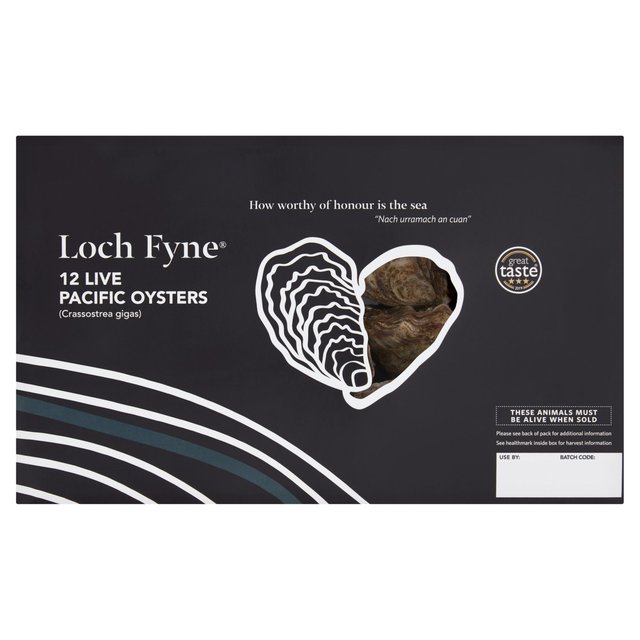 Loch Fyne, One Size, Scottish Oysters, 12 Per Pack