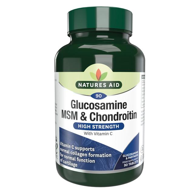 Natures Aid Glucosamine MSM & Chondroitin, 90 Per Pack