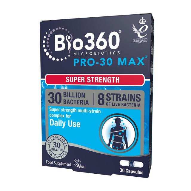 Natures Aid Microbiotics Pro-30 Max Super Strength Supplement Capsules, 30 Per Pack