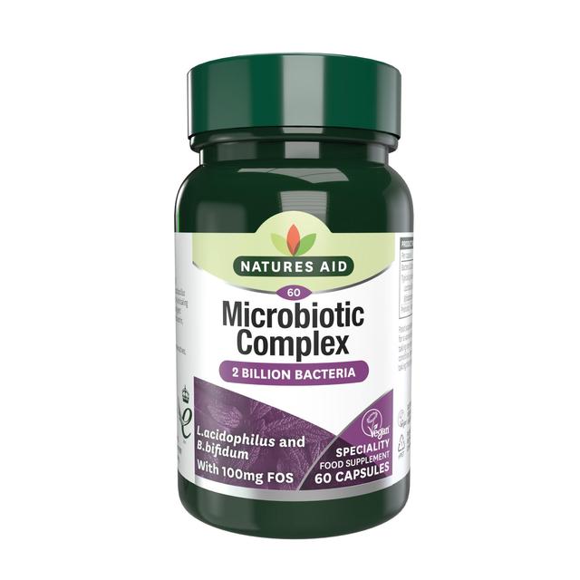 Natures Aid Probiotic Complex Supplement Capsules, 60 Per Pack