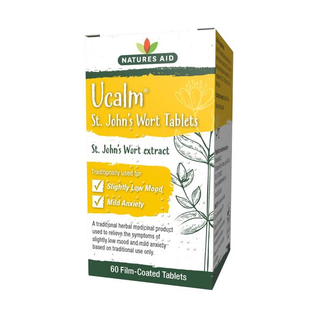Natures Aid Ucalm 300mg T St John’s Wort Extract Tablets, 60 Per Pack