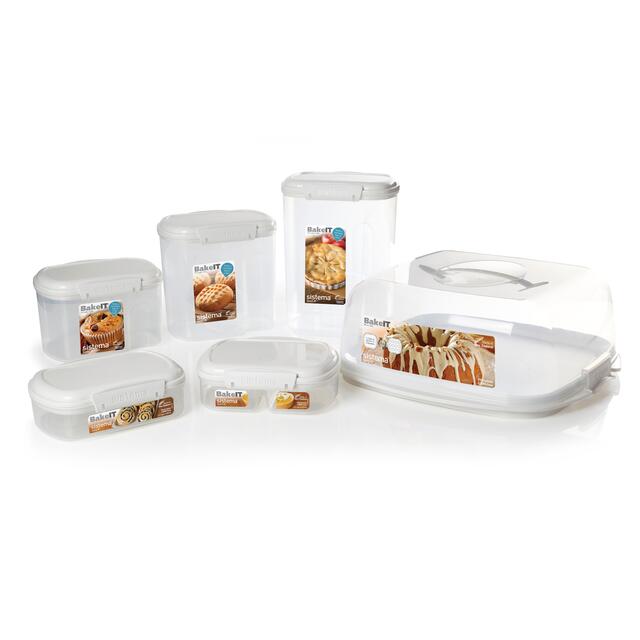 Sistema Bake It Food Storage for Baking Ingredients, Sugar Container with  Measuring Cup, 10 Cup