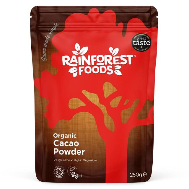 Rainforest Foods Organic Cacao Powder, 250g