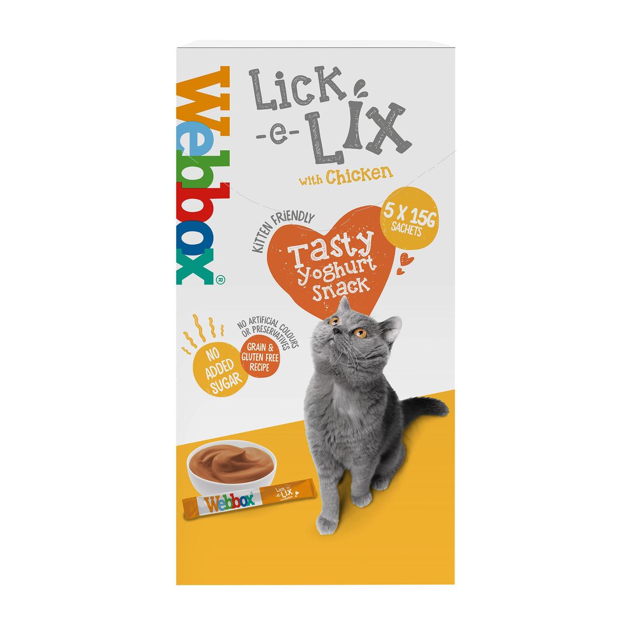 An image of Webbox Lick-e-Lix with Chicken Tasty Yogurty Treat