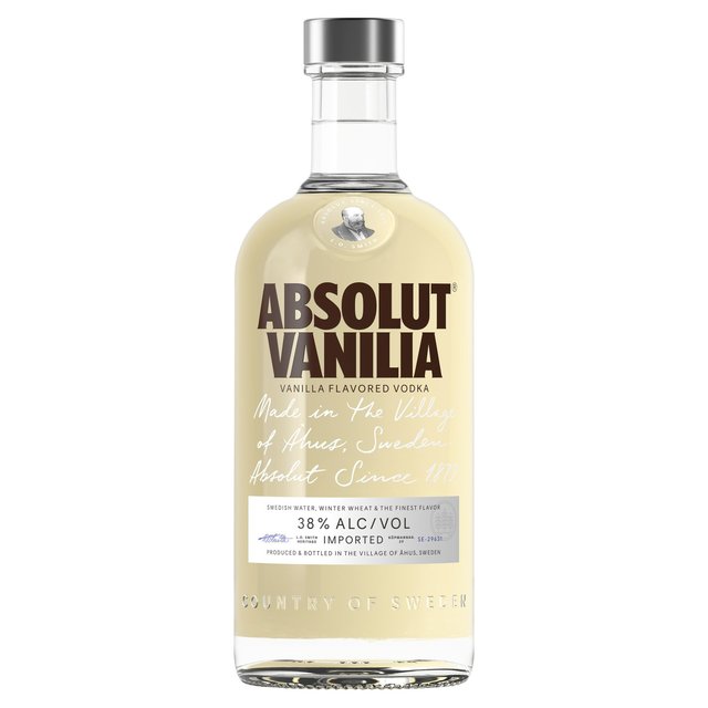 Absolut Vanilia Vanilla Flavoured Swedish Vodka, 70cl
