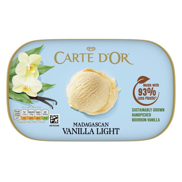 Carte D’or Classics Vanilla Light Ice Cream Dessert Tub, 900ml