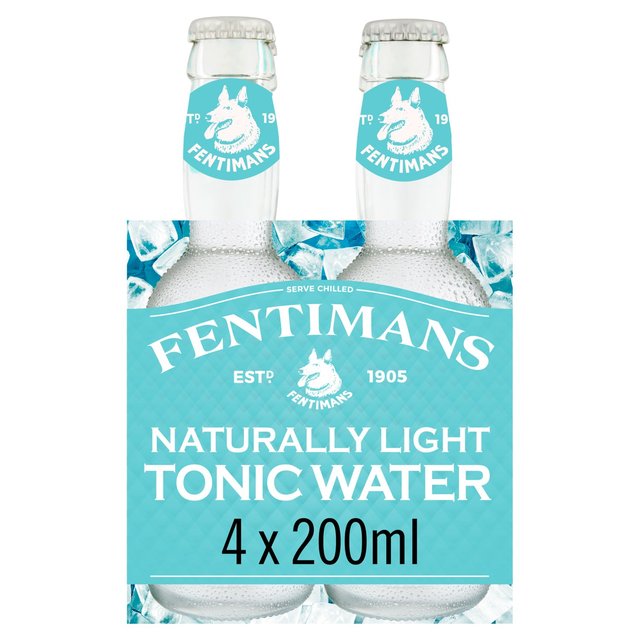 Fentimans Naturally Light Tonic Water, 4 x 200ml