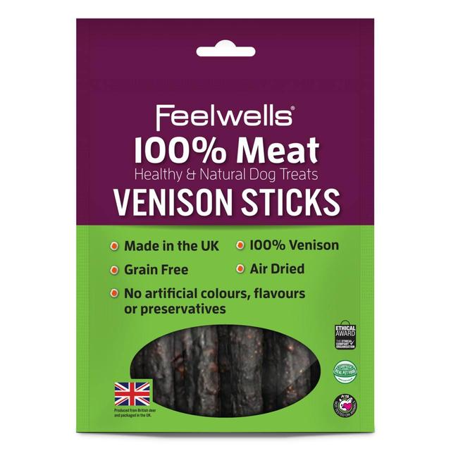 Feelwells 100% Meat Venison Sticks Dog Treats, 100g