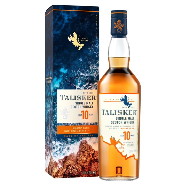 Talisker 10 Year Old Single Malt Scotch Whisky, 70cl