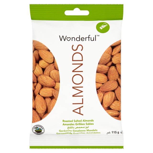 Wonderful Nuts & Fruit Wonderful Almonds Roasted & Salted, 115g