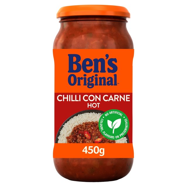 Ben’s Original Hot Chilli Con Carne Sauce, 450g