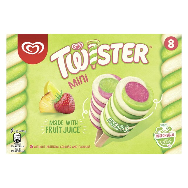 lemon and lime ice lolly