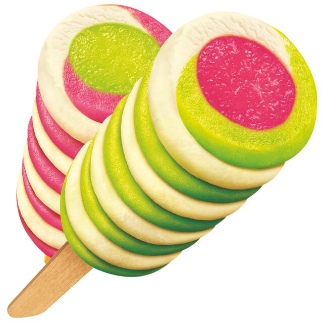 lemon and lime ice lolly