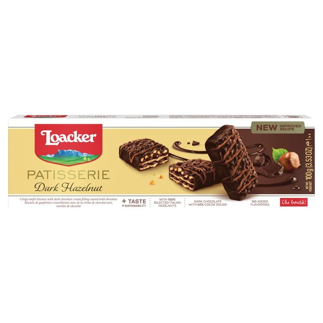 Loacker Dark Chocolate Hazelnut Biscuits, 100g