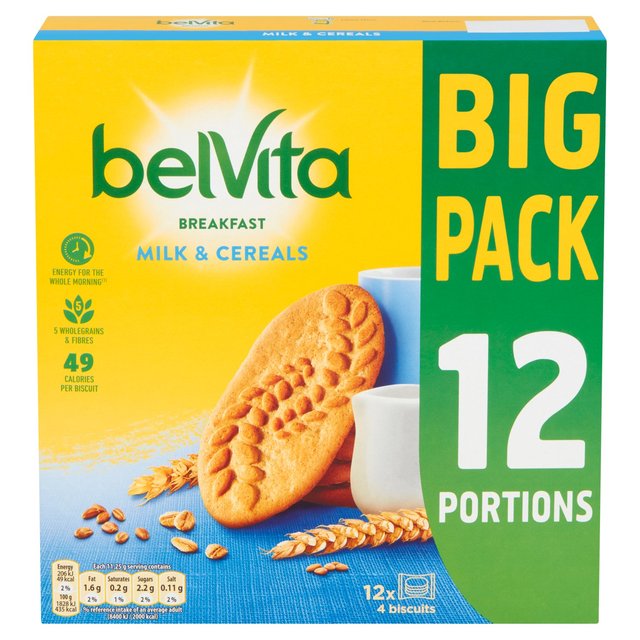 Belvita Milk & Cereal Big Pack, 12 Per Pack