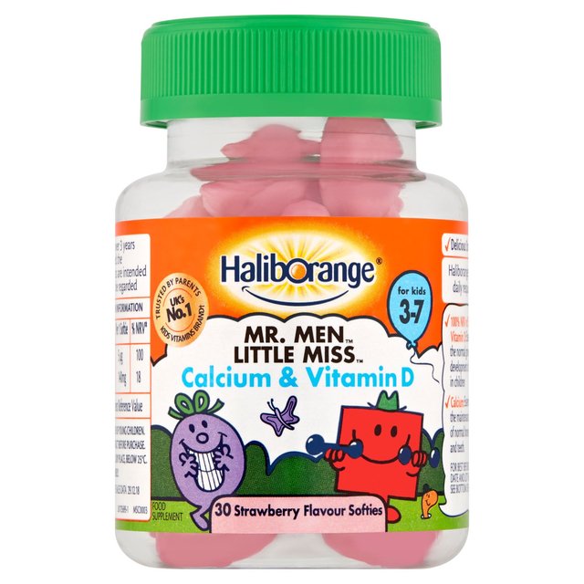 Haliborange Kid’s Softies Calcium & Vitamin D Strawberry Gummies 3-7 Years