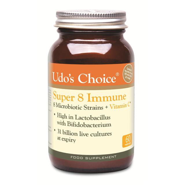 Udo’s Choice Super 8 Immune Microbiotics 60 Vegecaps, 60 Per Pack