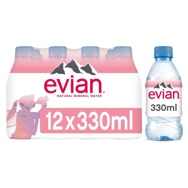 Evian Still Mineral Water, 12 x 330ml