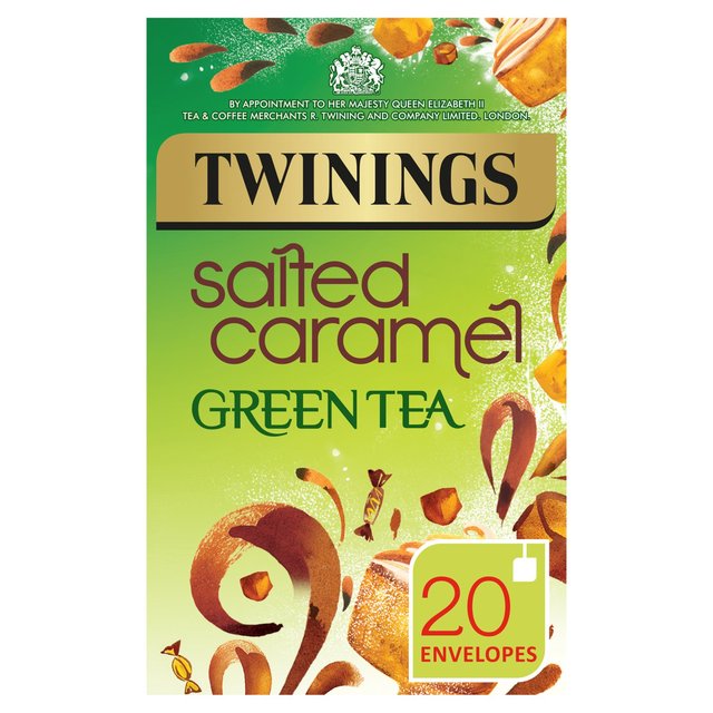 Twinings Salted Caramel Green Tea, 20 Tea Bags, 20 Per Pack