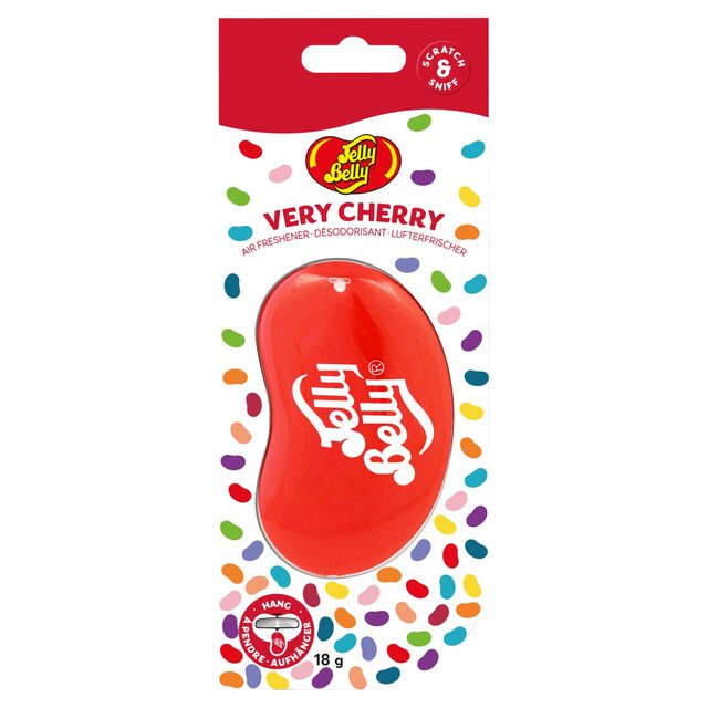 Jelly Belly 3D Hanging Car Air Freshener Very Cherry, 18g