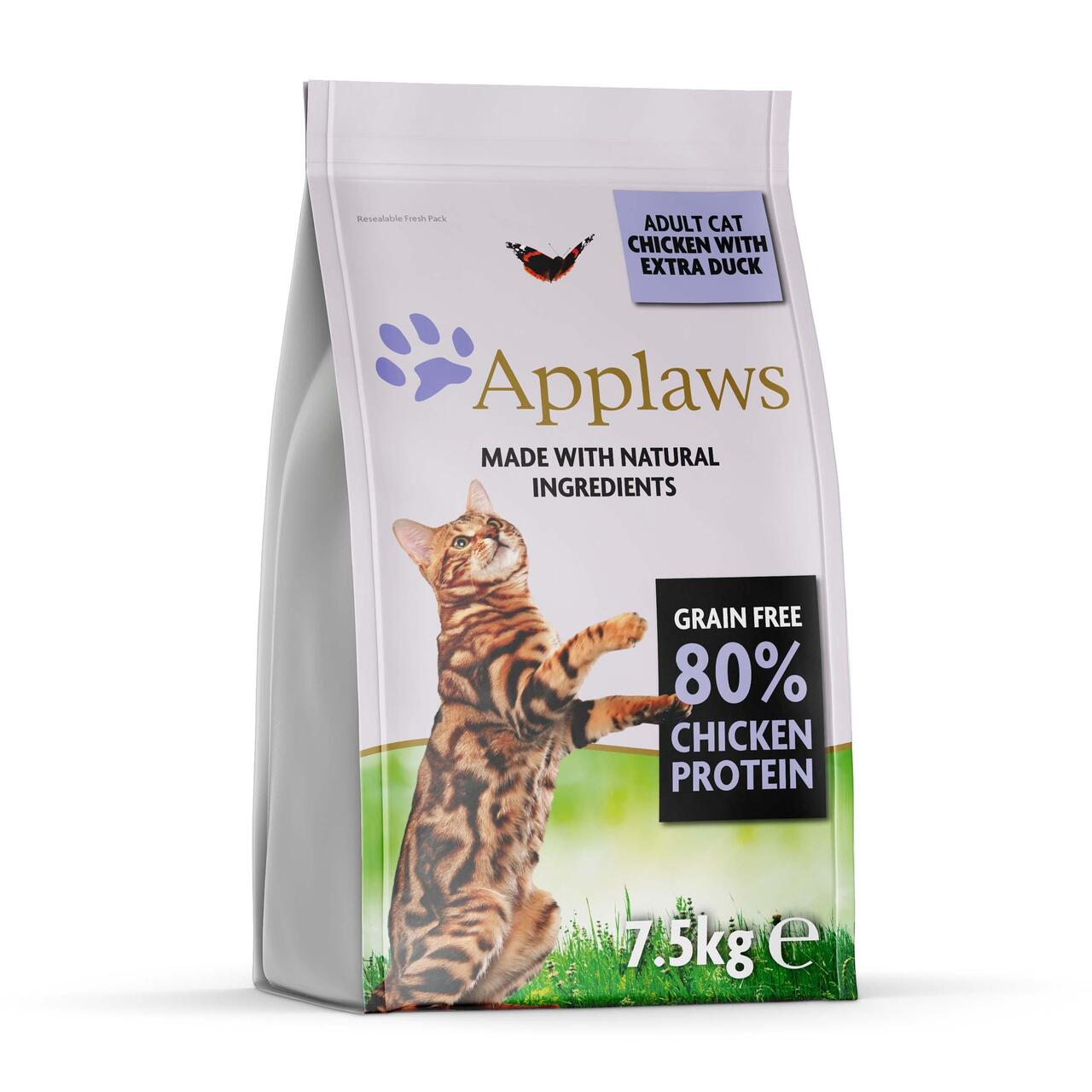 An image of Applaws Natural Complete Cat With Chicken & Extra  Duck