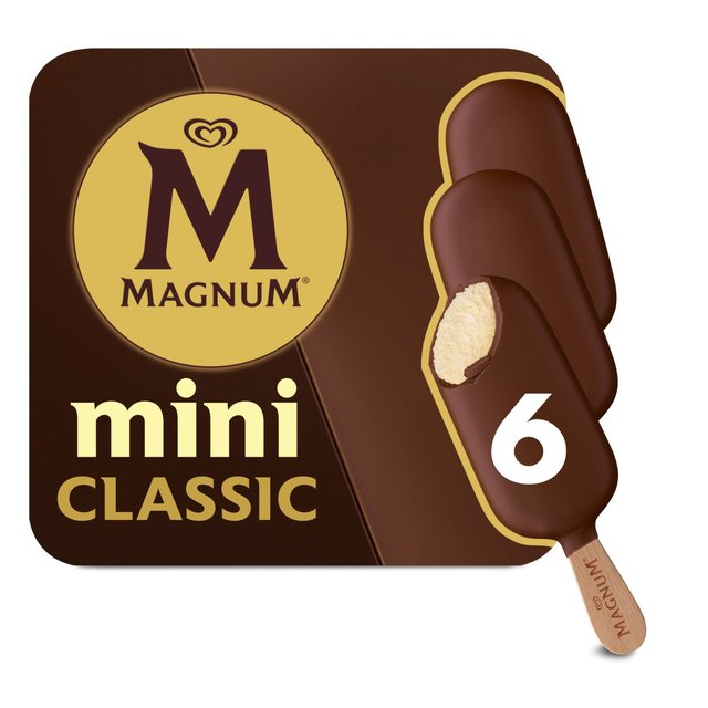 Magnum Mini Classic Ice Cream Lollies, 6 x 55ml