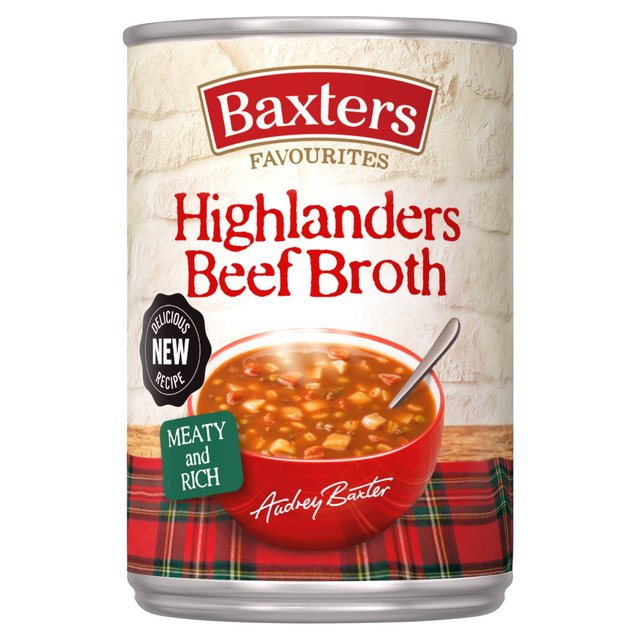 Baxters Favourites Highlanders Beef Broth Soup, 400g