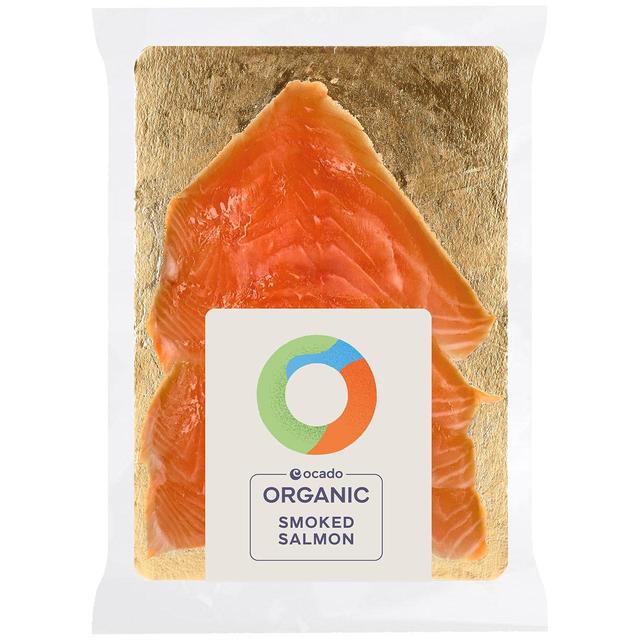 Ocado Organic Oak Smoked Salmon, 100g