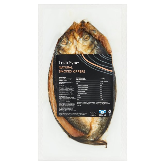 Loch Fyne 2 Smoked Scottish Kippers, Typically: 380g