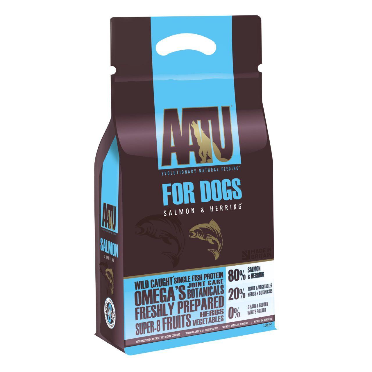 An image of AATU 80/20 Salmon Complete Grain Free Dry Dog Food