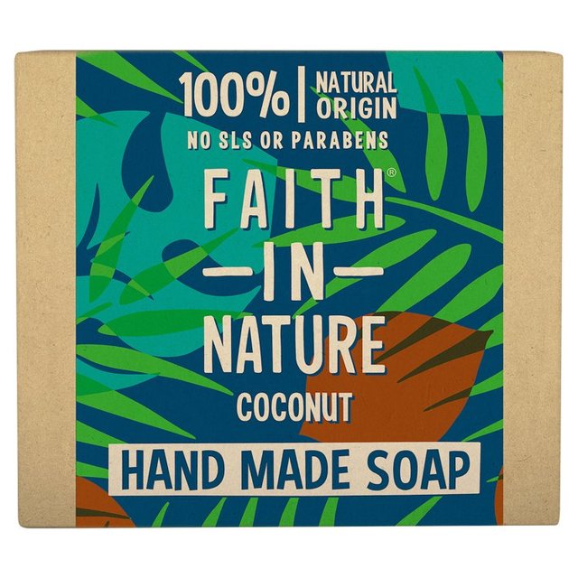 Faith in Nature Coconut Pure Hand Made Soap Bar, 100g