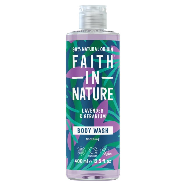Faith in Nature Lavender & Geranium Body Wash, 400ml