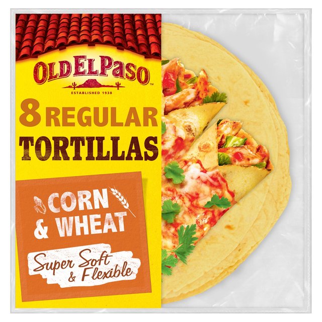 Old El Paso Corn & Wheat Tortilla Fajita Wraps, 8 Per Pack