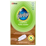 Pledge Dust It Fluffy Duster Starter Pack, 1 Handle & 2 Refills