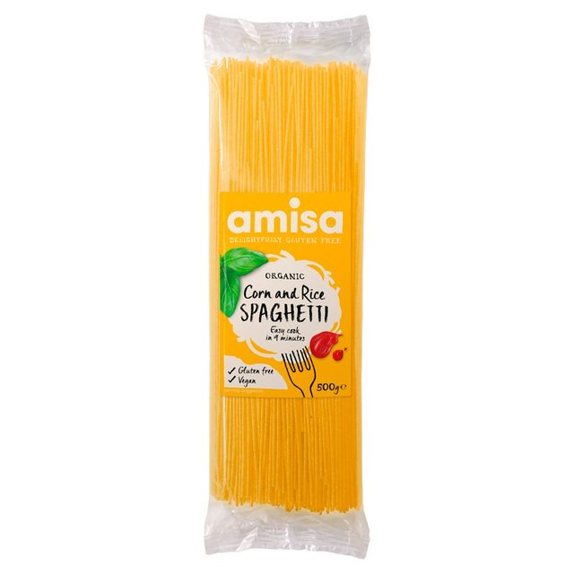 Amisa Organic Gluten Free Corn & Rice Spaghetti, 500g