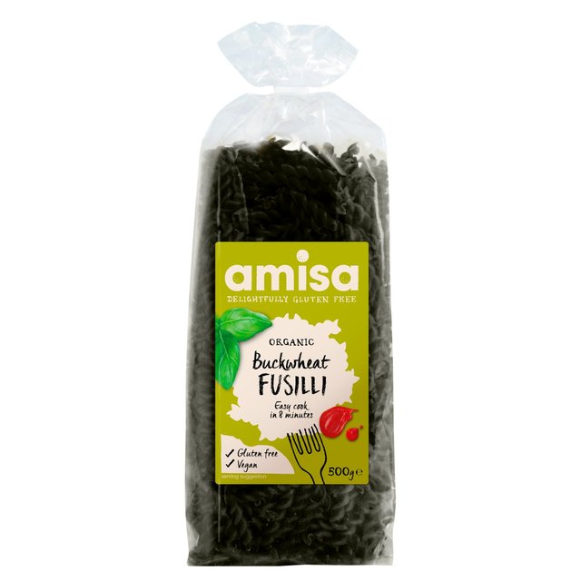Amisa Organic Gluten Free Buckwheat Fusilli, 500g