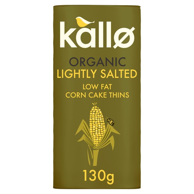 Kallo Organic Corn Cake Thins, 130g