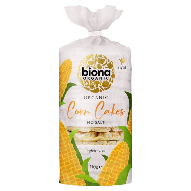 Biona Organic Corn Cakes No Salt, 110g